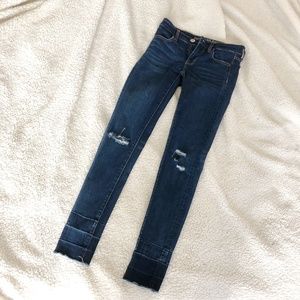 AEO Dark Wash Distressed Jeggings